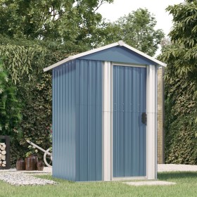 Cobertizo de jardín acero galvanizado gris 126x97,5x177 cm de , Cobertizos - Ref: Foro24-316234, Precio: 216,69 €, Descuento: %