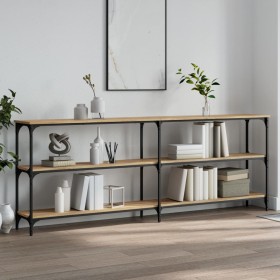 Sonoma oak engineered wood console table 200x29x75 cm by , Side tables - Ref: Foro24-834111, Price: 102,67 €, Discount: %