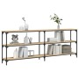 Mesa consola madera de ingeniería roble Sonoma 200x29x75 cm de , Mesas auxiliares - Ref: Foro24-834111, Precio: 102,23 €, Des...