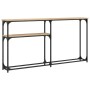 Mesa consola madera de ingeniería roble Sonoma 145x22,5x75 cm de , Mesas auxiliares - Ref: Foro24-834096, Precio: 52,99 €, De...