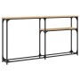 Mesa consola madera de ingeniería roble Sonoma 145x22,5x75 cm de , Mesas auxiliares - Ref: Foro24-834096, Precio: 52,99 €, De...