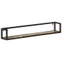 Wall shelves 2 pcs solid wood mango iron 110x17x17 cm by , Shelves and shelves - Ref: Foro24-353793, Price: 87,99 €, Discount: %