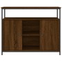 Aparador de madera de ingeniería roble marrón 100x35x80 cm de , Aparadores - Ref: Foro24-835503, Precio: 99,99 €, Descuento: %