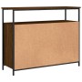 Aparador de madera de ingeniería roble marrón 100x35x80 cm de , Aparadores - Ref: Foro24-835503, Precio: 99,99 €, Descuento: %