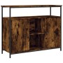 Smoked oak engineered wood sideboard 100x35x80 cm by , Sideboards - Ref: Foro24-835501, Price: 94,60 €, Discount: %