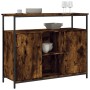 Smoked oak engineered wood sideboard 100x35x80 cm by , Sideboards - Ref: Foro24-835501, Price: 94,60 €, Discount: %