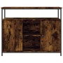 Aparador de madera de ingeniería roble ahumado 100x35x80 cm de , Aparadores - Ref: Foro24-835501, Precio: 94,60 €, Descuento: %