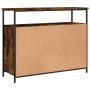 Smoked oak engineered wood sideboard 100x35x80 cm by , Sideboards - Ref: Foro24-835501, Price: 94,60 €, Discount: %