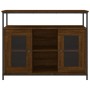 Aparador de madera de ingeniería roble marrón 100x35x80 cm de , Aparadores - Ref: Foro24-835508, Precio: 93,51 €, Descuento: %