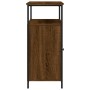 Aparador de madera de ingeniería roble marrón 100x35x80 cm de , Aparadores - Ref: Foro24-835508, Precio: 93,51 €, Descuento: %