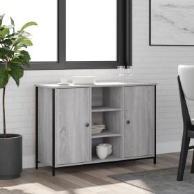 Engineered wood sideboard in Sonoma grey, 100x35x70 cm. by , Sideboards - Ref: Foro24-835517, Price: 82,34 €, Discount: %