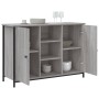 Engineered wood sideboard in Sonoma grey, 100x35x70 cm. by , Sideboards - Ref: Foro24-835517, Price: 84,03 €, Discount: %