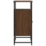 Aparador de madera de ingeniería roble marrón 100x35x80 cm de , Aparadores - Ref: Foro24-835548, Precio: 69,01 €, Descuento: %