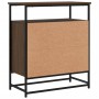 Aparador de madera de ingeniería roble marrón 100x35x80 cm de , Aparadores - Ref: Foro24-835548, Precio: 69,01 €, Descuento: %