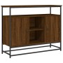 Aparador de madera de ingeniería roble marrón 100x35x80 cm de , Aparadores - Ref: Foro24-835543, Precio: 94,86 €, Descuento: %