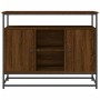 Aparador de madera de ingeniería roble marrón 100x35x80 cm de , Aparadores - Ref: Foro24-835543, Precio: 94,86 €, Descuento: %