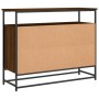 Aparador de madera de ingeniería roble marrón 100x35x80 cm de , Aparadores - Ref: Foro24-835543, Precio: 94,86 €, Descuento: %