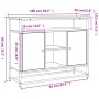 Aparador de madera de ingeniería roble ahumado 100x35x80 cm de , Aparadores - Ref: Foro24-835541, Precio: 90,11 €, Descuento: %