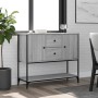 Engineered wood sideboard in Sonoma grey, 100x36x85 cm. by , Sideboards - Ref: Foro24-835557, Price: 99,35 €, Discount: %