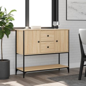 Sonoma Oak Engineered Wood Sideboard 100x36x85 cm by , Sideboards - Ref: Foro24-835555, Price: 110,99 €, Discount: %