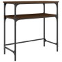 Mesa consola madera de ingeniería marrón roble 75x35,5x75 cm de , Mesas auxiliares - Ref: Foro24-834054, Precio: 41,08 €, Des...