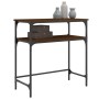 Oak brown engineered wood console table 75x35.5x75 cm by , Side tables - Ref: Foro24-834054, Price: 41,08 €, Discount: %