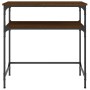 Mesa consola madera de ingeniería marrón roble 75x35,5x75 cm de , Mesas auxiliares - Ref: Foro24-834054, Precio: 41,08 €, Des...