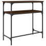 Oak brown engineered wood console table 75x35.5x75 cm by , Side tables - Ref: Foro24-834054, Price: 41,08 €, Discount: %