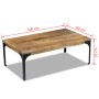 Mango wood coffee table 100x60x35 cm by vidaXL, Coffee table - Ref: Foro24-243338, Price: 164,79 €, Discount: %