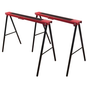 Brüder Mannesmann Steel trestles 2 pcs 70100 by Brüder Mannesmann, Sawing trestles - Ref: Foro24-408621, Price: 70,99 €, Disc...