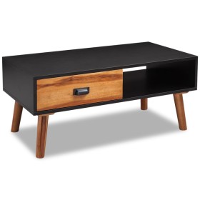 Mesa de centro de madera de acacia maciza 90x50x40 cm de vidaXL, Mesas de centro - Ref: Foro24-243173, Precio: 114,99 €, Desc...