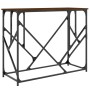 Oak brown engineered wood console table 100x40x80 cm by , Side tables - Ref: Foro24-834119, Price: 54,45 €, Discount: %