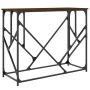 Oak brown engineered wood console table 100x40x80 cm by , Side tables - Ref: Foro24-834119, Price: 54,45 €, Discount: %