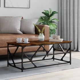 Smoked oak plywood coffee table 100x50x40 cm by , Coffee table - Ref: Foro24-834127, Price: 53,54 €, Discount: %