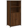 Aparador alto madera contrachapada marrón roble 62x36x121,5 cm de , Aparadores - Ref: Foro24-834214, Precio: 83,97 €, Descuen...