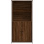 Aparador alto madera contrachapada marrón roble 62x36x121,5 cm de , Aparadores - Ref: Foro24-834214, Precio: 83,97 €, Descuen...