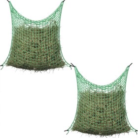 Hay nets 2 pcs square 0.9x1 m PP by vidaXL, Livestock feeders and waterers - Ref: Foro24-142133, Price: 20,99 €, Discount: %