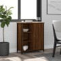 Oak brown engineered wood sideboard 70x30x80 cm by , Sideboards - Ref: Foro24-835498, Price: 61,71 €, Discount: %