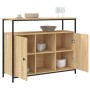 Aparador de madera de ingeniería roble Sonoma 100x35x80 cm de , Aparadores - Ref: Foro24-835500, Precio: 101,68 €, Descuento: %