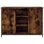 Aparador madera de ingeniería roble ahumado 100x35x70 cm de , Aparadores - Ref: Foro24-835516, Precio: 77,16 €, Descuento: %