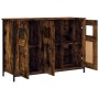 Smoked oak engineered wood sideboard 100x35x70 cm by , Sideboards - Ref: Foro24-835521, Price: 94,55 €, Discount: %