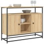 Aparador de madera de ingeniería roble Sonoma 100x35x80 cm de , Aparadores - Ref: Foro24-835540, Precio: 101,77 €, Descuento: %