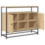 Aparador de madera de ingeniería roble Sonoma 100x35x80 cm de , Aparadores - Ref: Foro24-835540, Precio: 101,77 €, Descuento: %