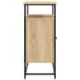 Aparador de madera de ingeniería roble Sonoma 100x35x80 cm de , Aparadores - Ref: Foro24-835540, Precio: 101,77 €, Descuento: %