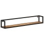 Wall shelves 2 pcs solid wood mango iron 110x17x17 cm by , Shelves and shelves - Ref: Foro24-353792, Price: 108,71 €, Discoun...