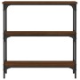 Mesa consola madera de ingeniería marrón roble 75x22,5x75 cm de , Mesas auxiliares - Ref: Foro24-834034, Precio: 41,30 €, Des...