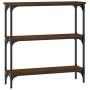 Mesa consola madera de ingeniería marrón roble 75x22,5x75 cm de , Mesas auxiliares - Ref: Foro24-834034, Precio: 41,30 €, Des...