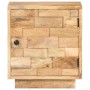 Mesita de noche de madera maciza de mango 40x30x45 cm de vidaXL, Mesitas de noche - Ref: Foro24-320468, Precio: 100,20 €, Des...