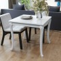 Mesa de comedor 80x80x76 cm blanco brillante de vidaXL, Mesas de cocina y de comedor - Ref: Foro24-243382, Precio: 180,17 €, ...