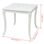 Mesa de comedor 80x80x76 cm blanco brillante de vidaXL, Mesas de cocina y de comedor - Ref: Foro24-243382, Precio: 180,17 €, ...